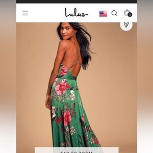 LULUS EMERALD GREEN DRESS